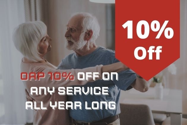 OAP DISCOUNT ON ALL SERVICES